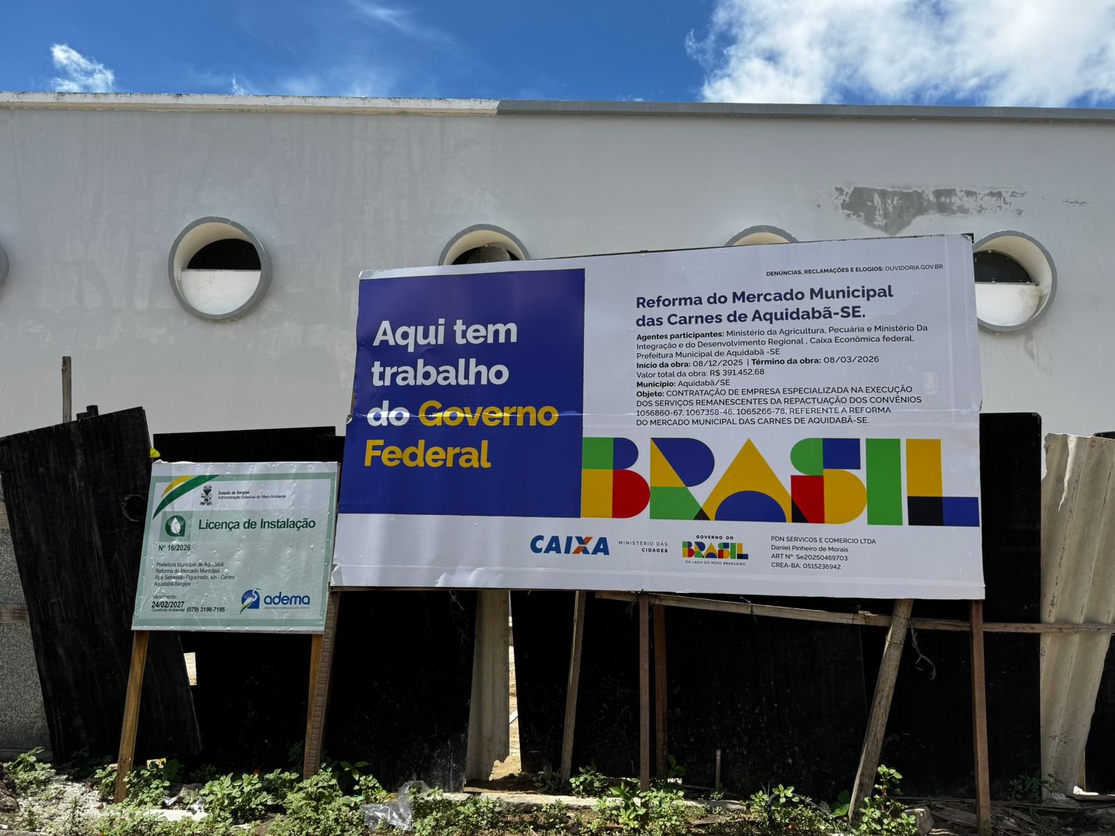 Estado atual do Mercado Municipal de Aquidabã