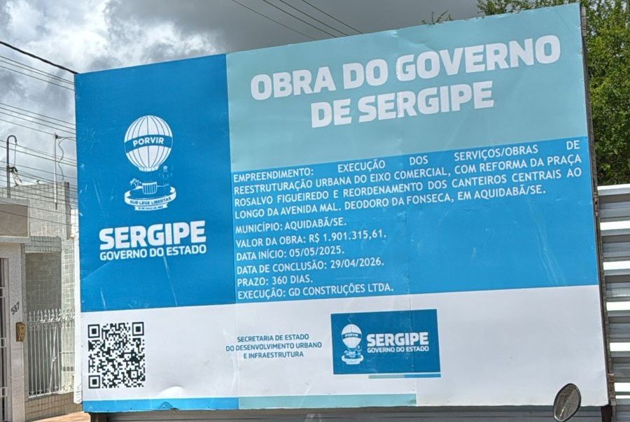 Placa Governo de Sergipe - Praça